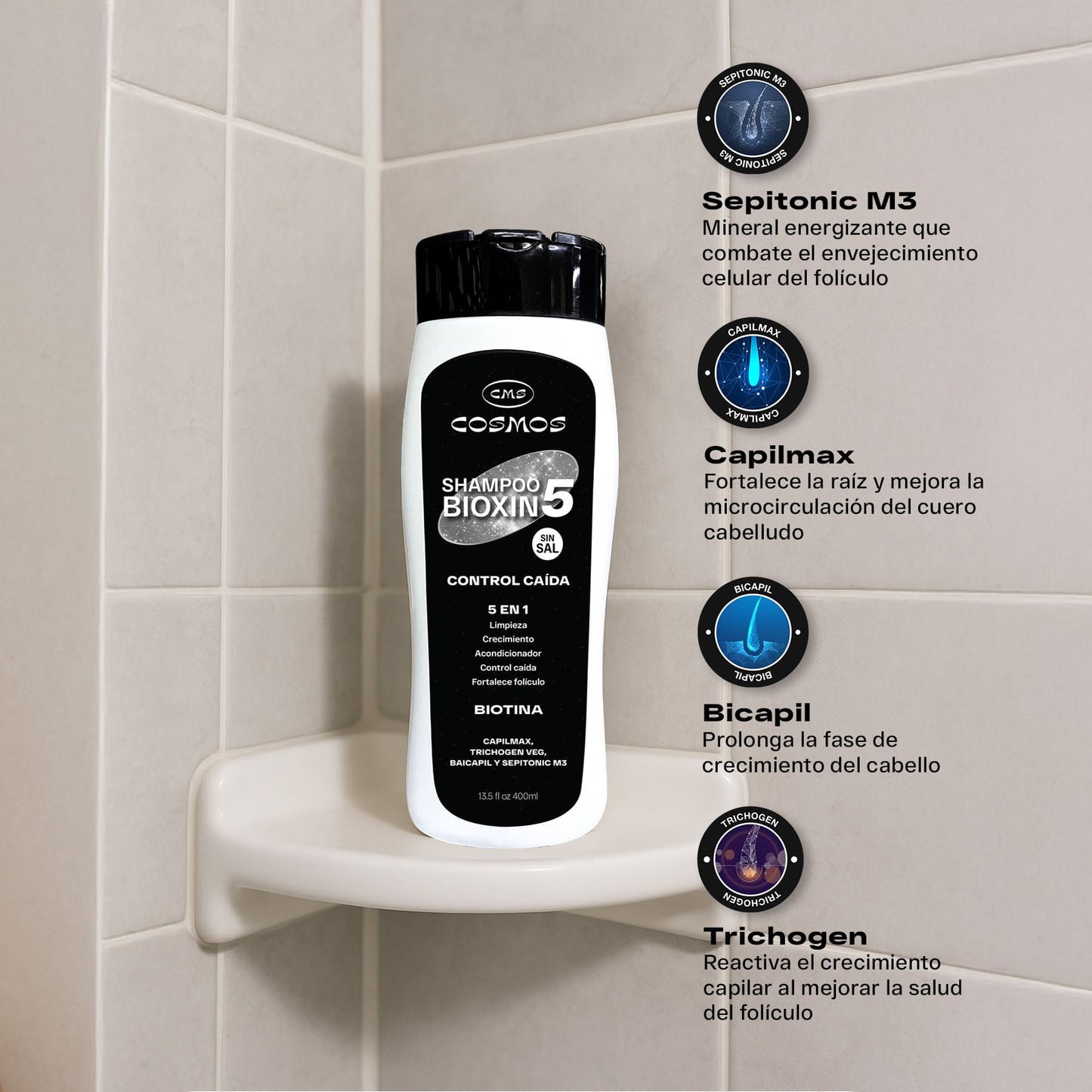 Combo Control Caída CMS Cosmos Bioxin 5