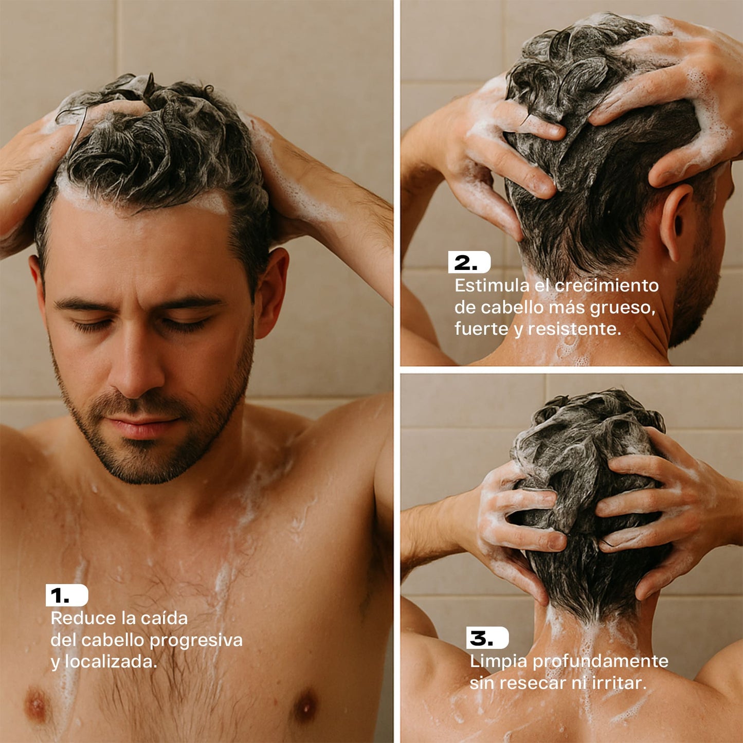 Shampoo Anticaída Masculino CMS Cosmos Bioxin 5 PAGA 2 LLEVA 3