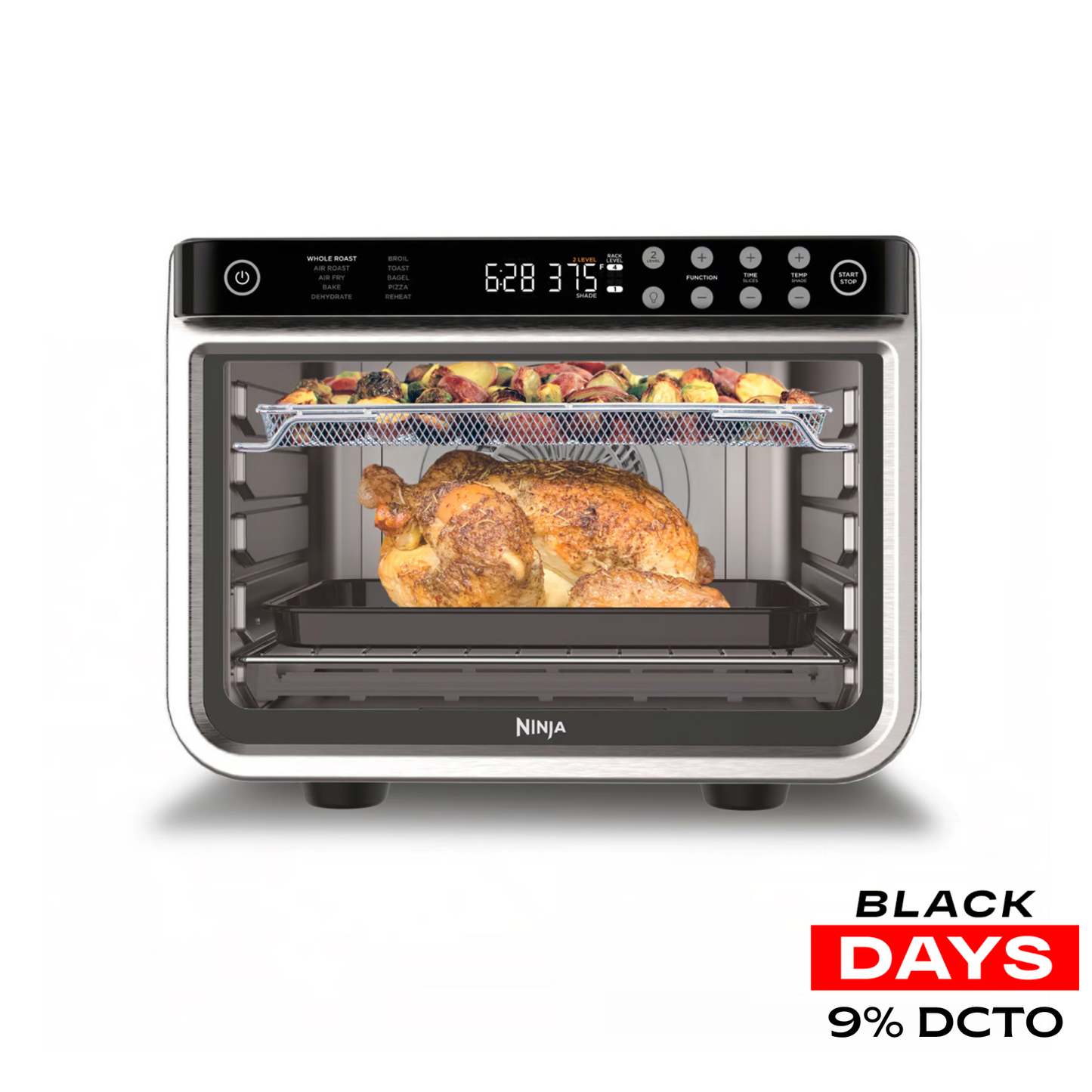 Horno Tostador Ninja Foodi 10 En 1 DT201