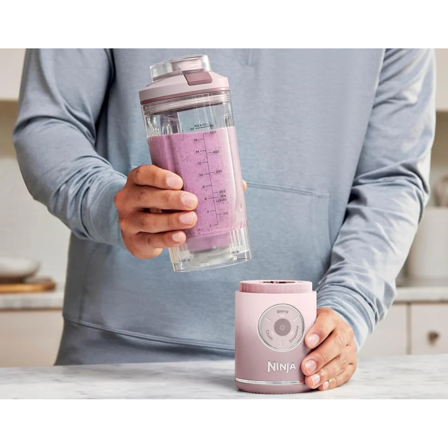 Licuadora Portatil Recargable Ninja Blast BC251PK Rosa