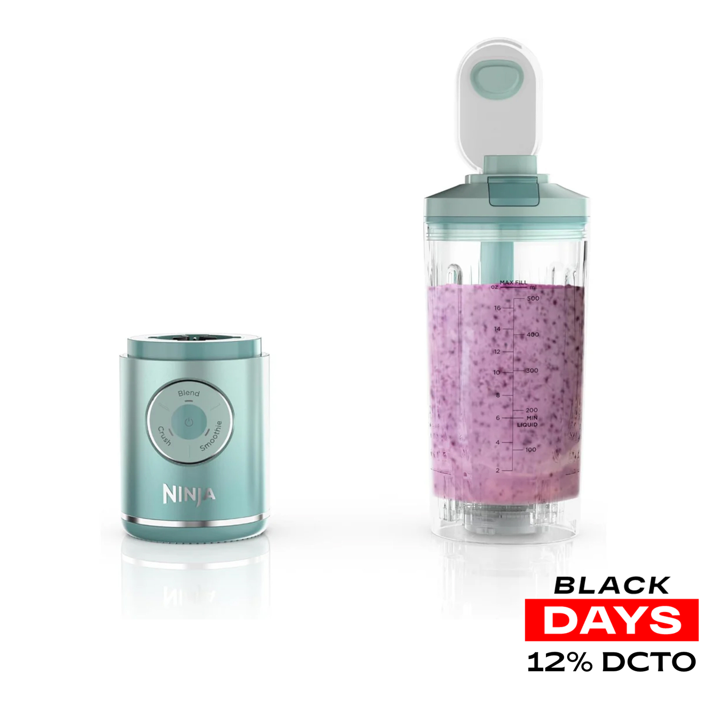 Licuadora Portatil Recargable Ninja Blast BC251MT Aqua