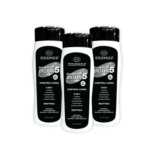 Shampoo Anticaída Masculino CMS Cosmos Bioxin 5 PAGA 2 LLEVA 3